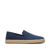 Santiago Loafer Navy Recycled Cotton Canvas - Toms online