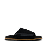 Danilo Slide Sandal Black Perforated Suede - Toms US