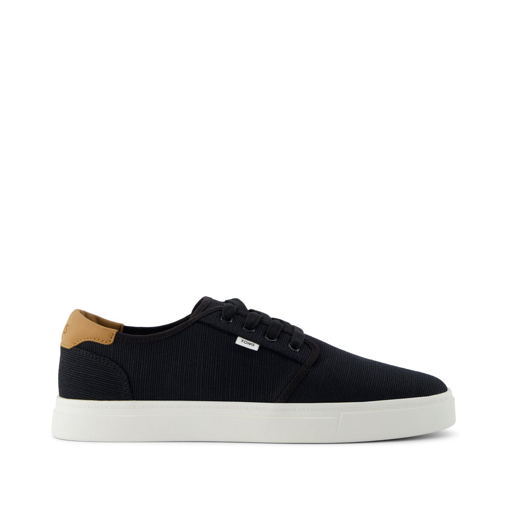 Carlo 2.0 Black Legacy Canvas Lace Up Sneaker - Toms for sale