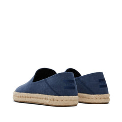 Santiago Loafer Navy Recycled Cotton Canvas - Toms online
