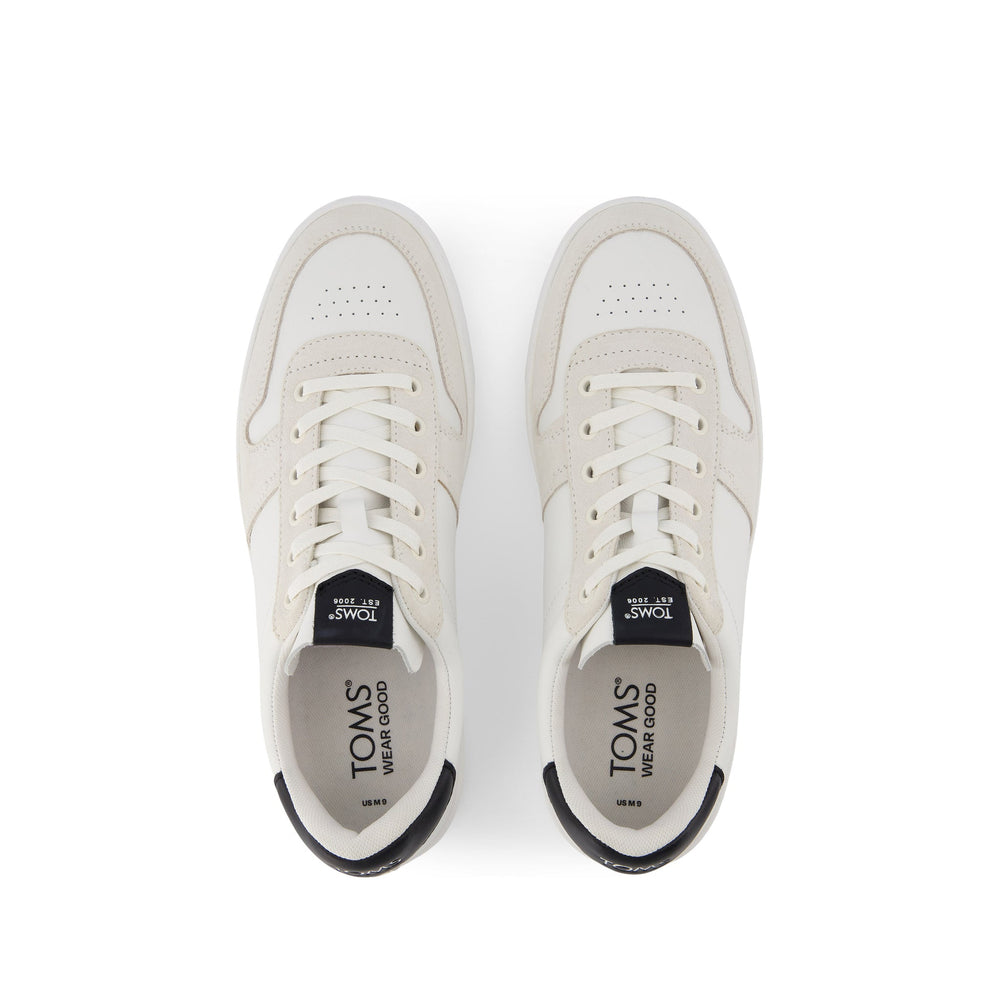 TRVL LITE Court White and Black Leather Sneaker - Toms near me