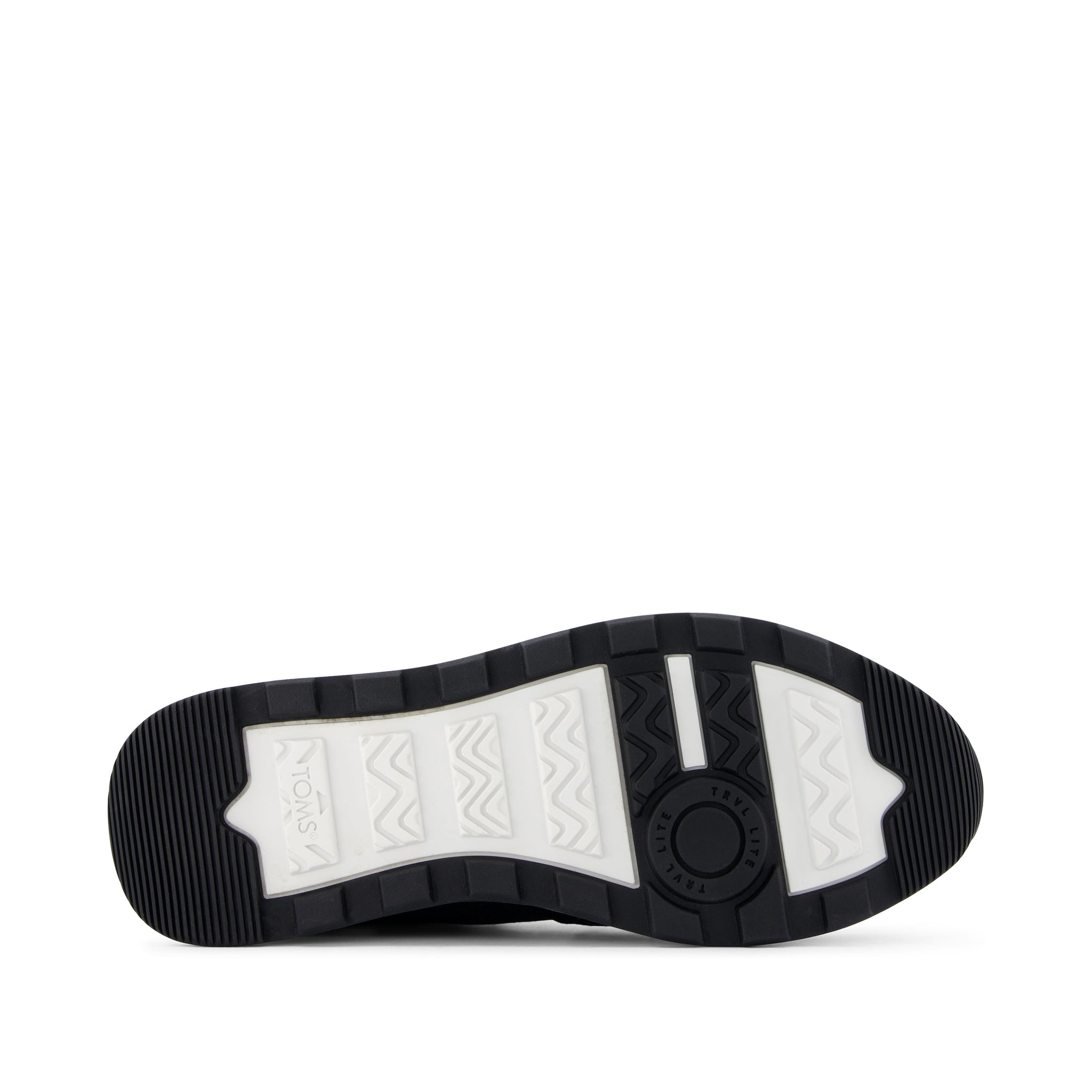 TRVL Lite Retro Runner Black Suede Water Repellent Sneaker - Toms on sale