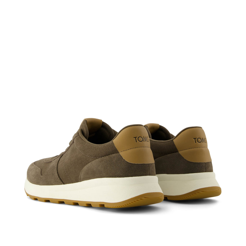 TRVL Lite Retro Runner Olive Water Repellent Sneaker - Toms discount