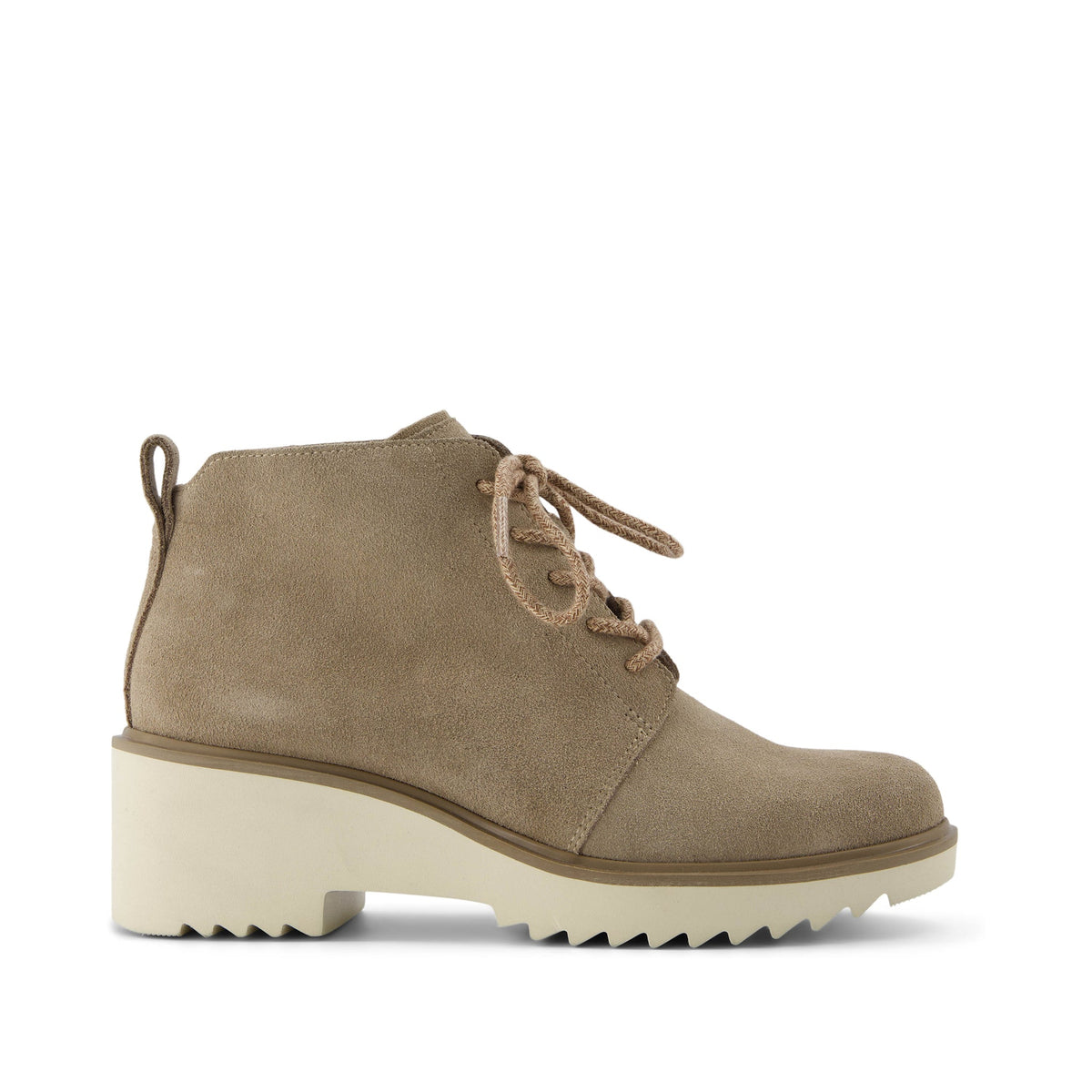 Maude Lace Up Dune Suede Wedge Boot - Toms discount
