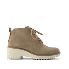 Maude Lace Up Dune Suede Wedge Boot - Toms discount