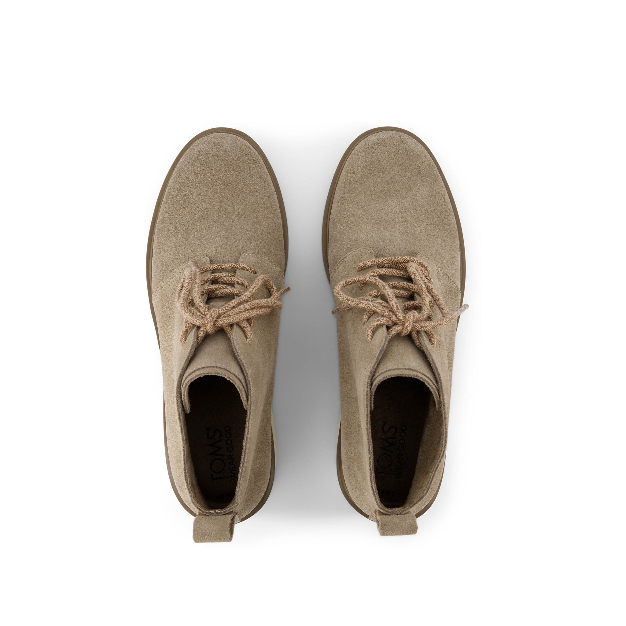 Maude Lace Up Dune Suede Wedge Boot - Toms discount