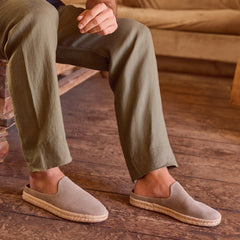 Santiago Mule Vetiver Grey Suede - Toms for sale