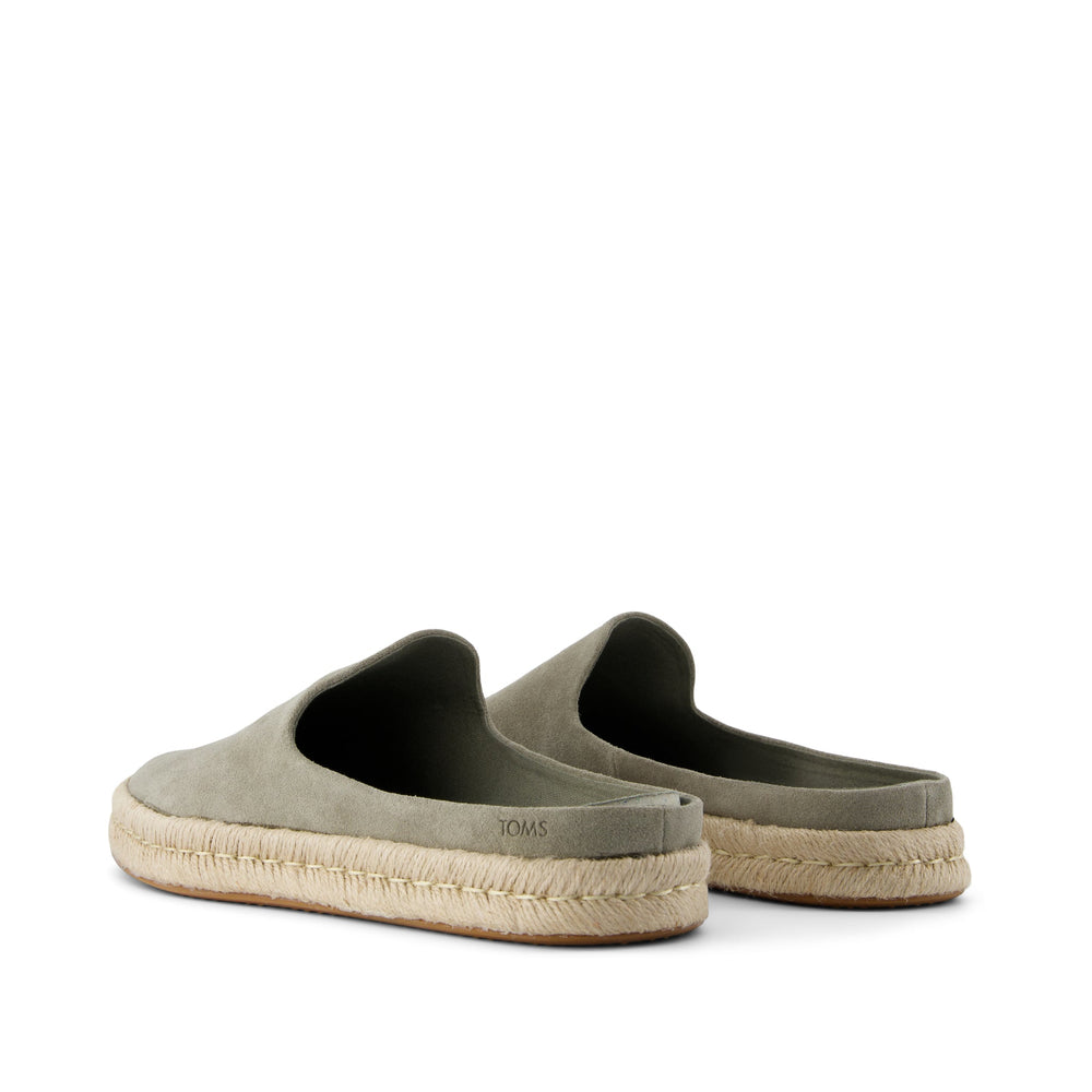 Santiago Mule Vetiver Grey Suede - Toms for sale
