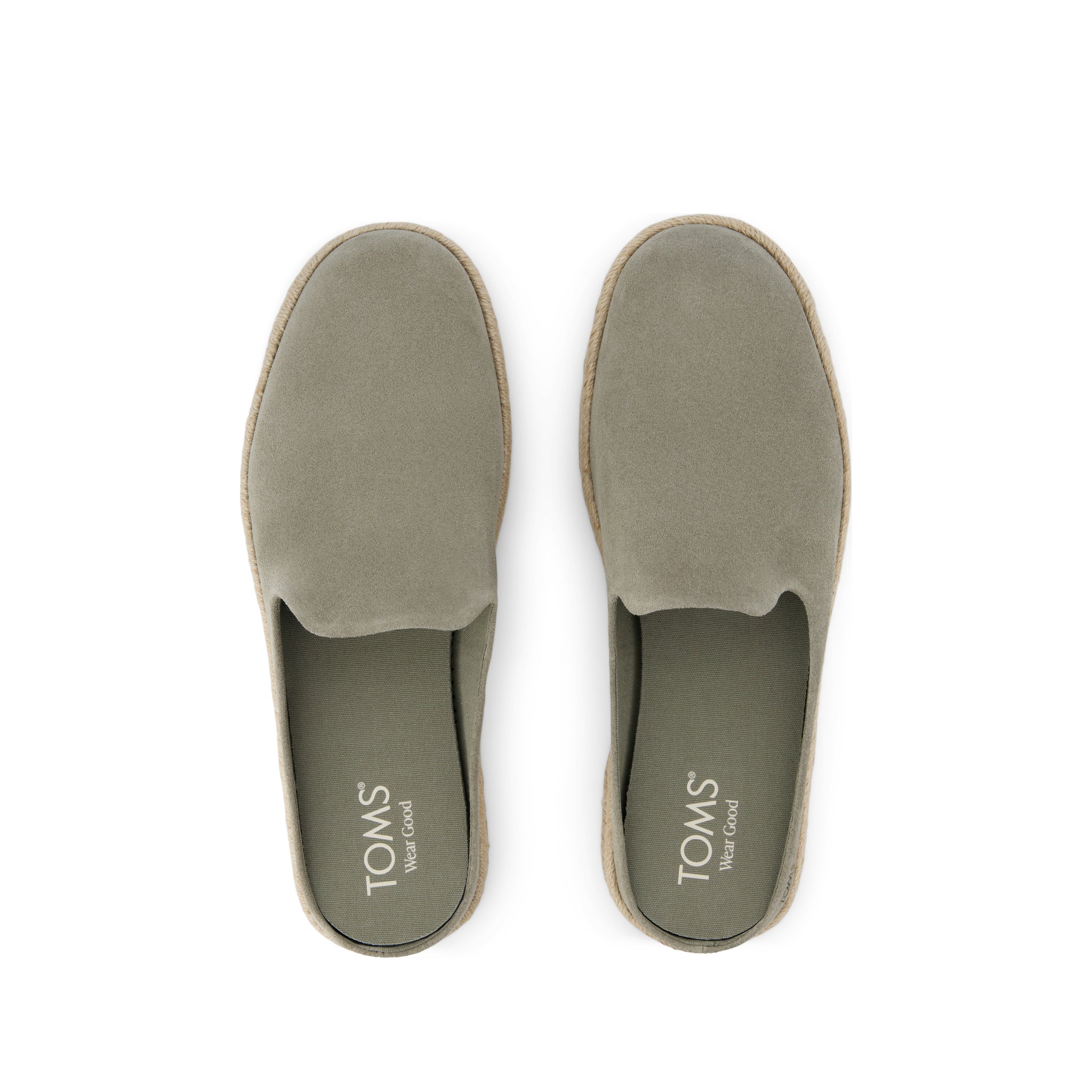 Santiago Mule Vetiver Grey Suede - Toms for sale