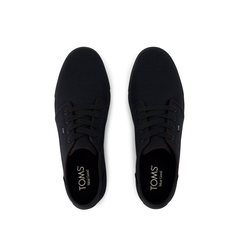 Carlo 2.0 Black and Black Legacy Canvas Lace Up Sneaker - Toms near me