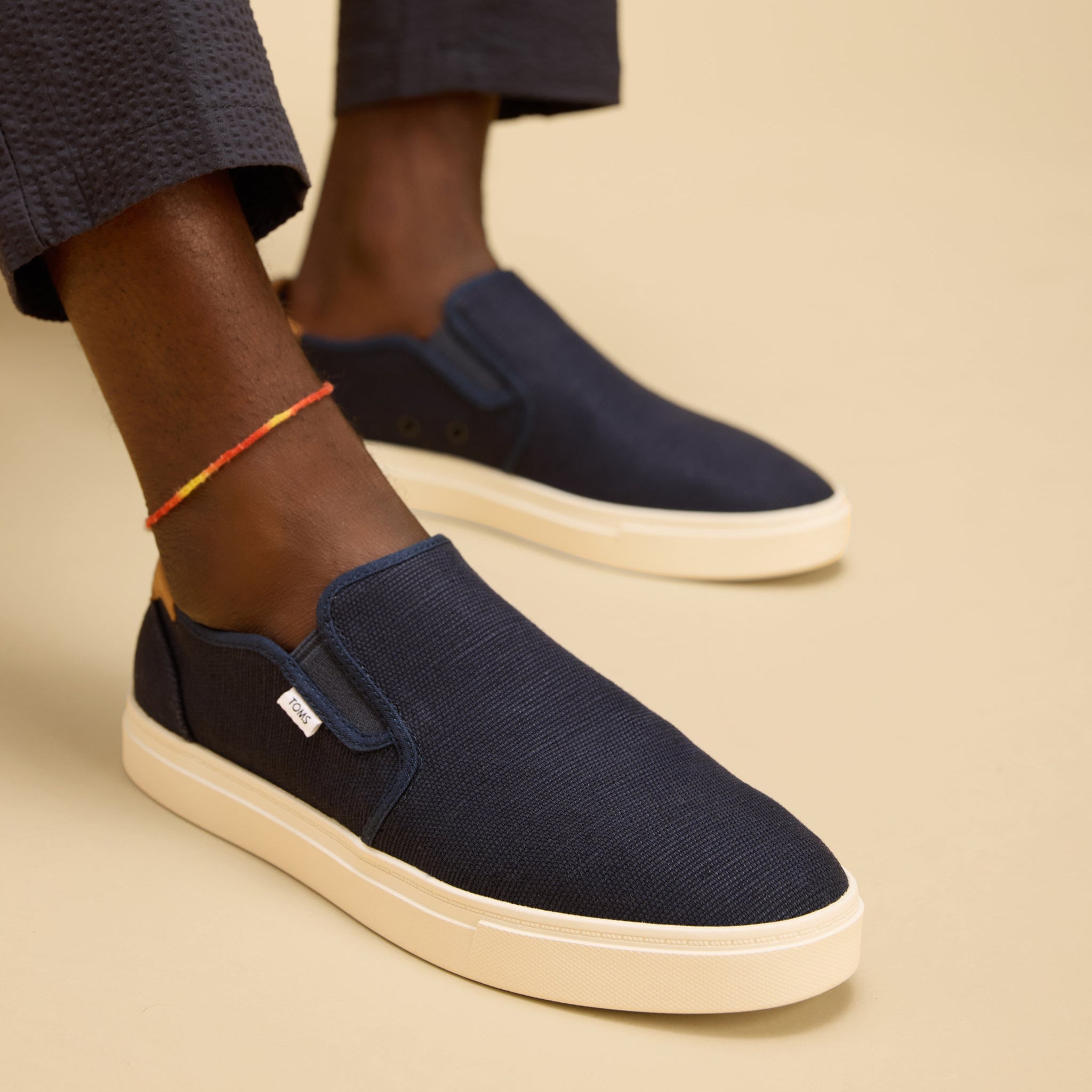 Baja 2.0 Navy Legacy Canvas Slip On Sneaker - Toms discount