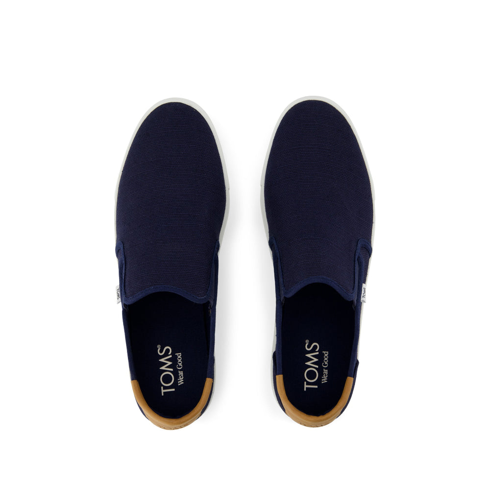 Baja 2.0 Navy Legacy Canvas Slip On Sneaker - Toms discount