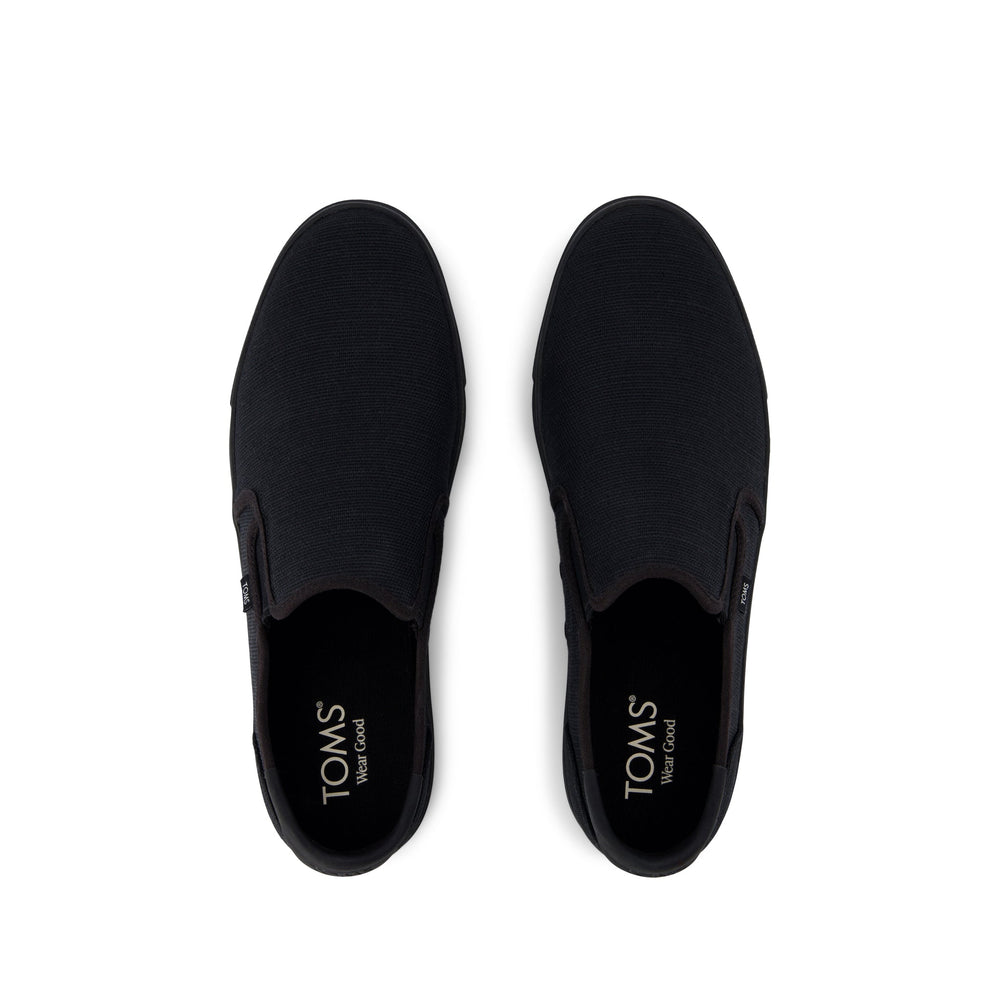 Baja 2.0 Black and Black Legacy Canvas Slip On Sneaker - Toms sale