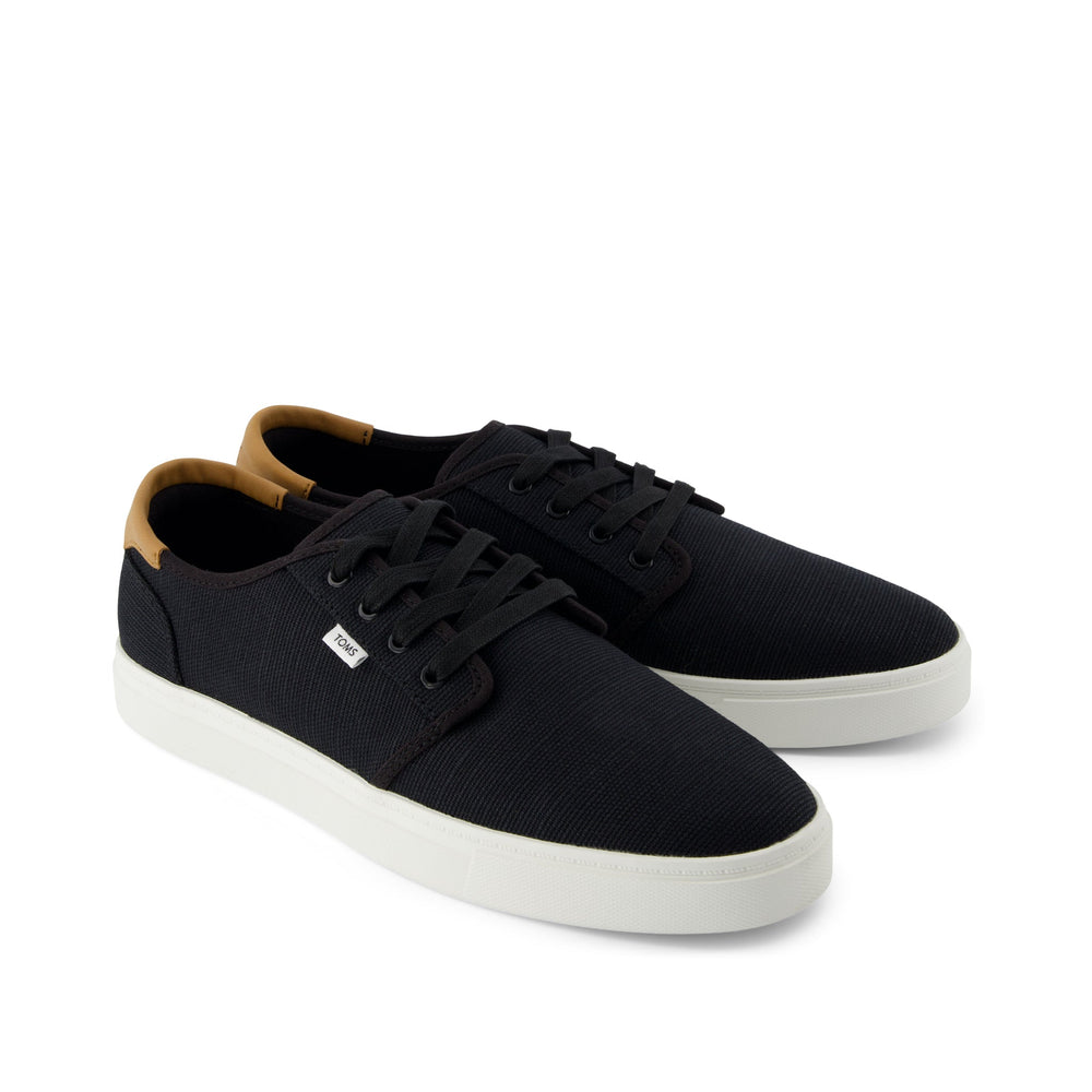 Carlo 2.0 Black Legacy Canvas Lace Up Sneaker - Toms for sale