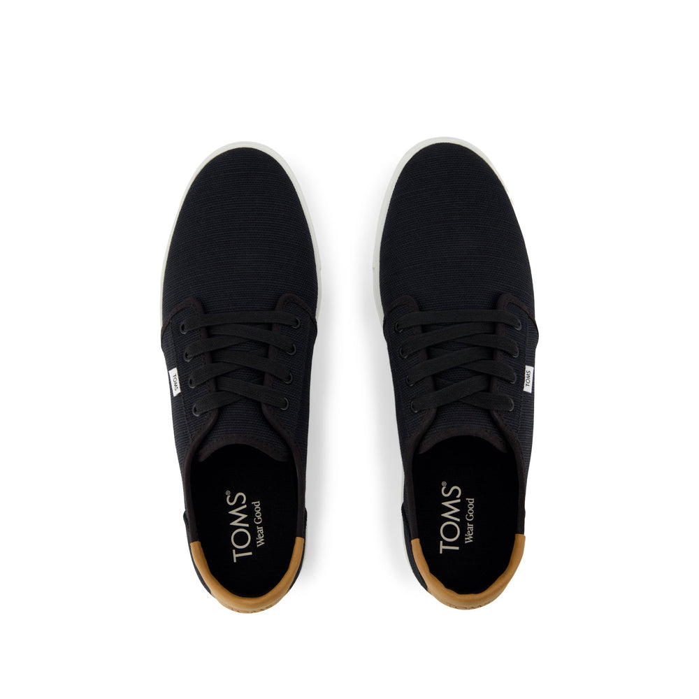 Carlo 2.0 Black Legacy Canvas Lace Up Sneaker - Toms for sale