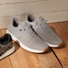 Trvl Lite Cabrillo Water Repellent Drizzle Grey Legacy Canvas And Perforated Suede Sneaker - Toms US