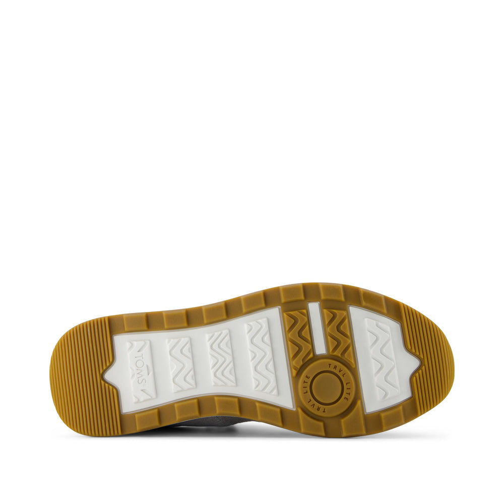 Trvl Lite Cabrillo Water Repellent Drizzle Grey Legacy Canvas And Perforated Suede Sneaker - Toms US