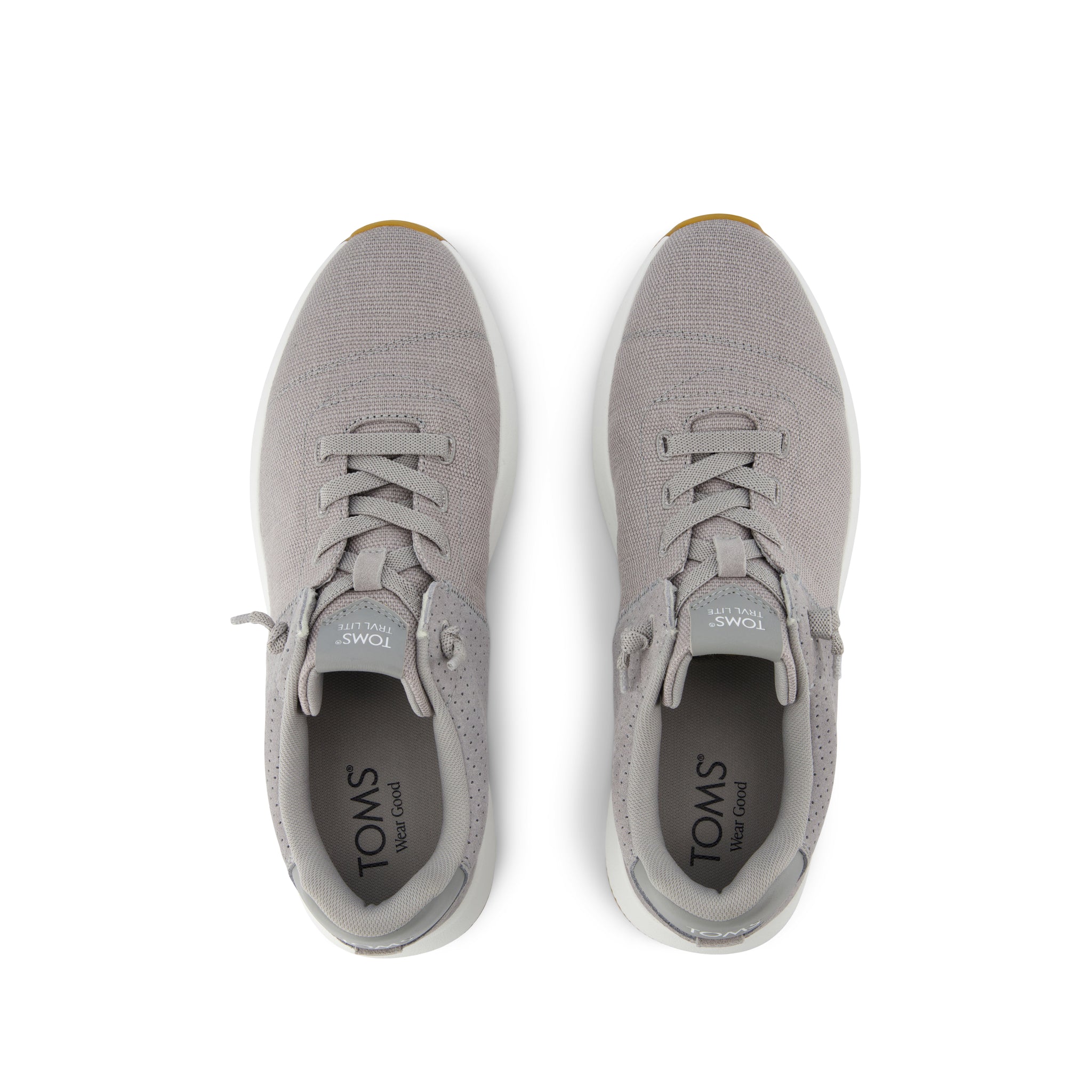 Trvl Lite Cabrillo Water Repellent Drizzle Grey Legacy Canvas And Perforated Suede Sneaker - Toms US