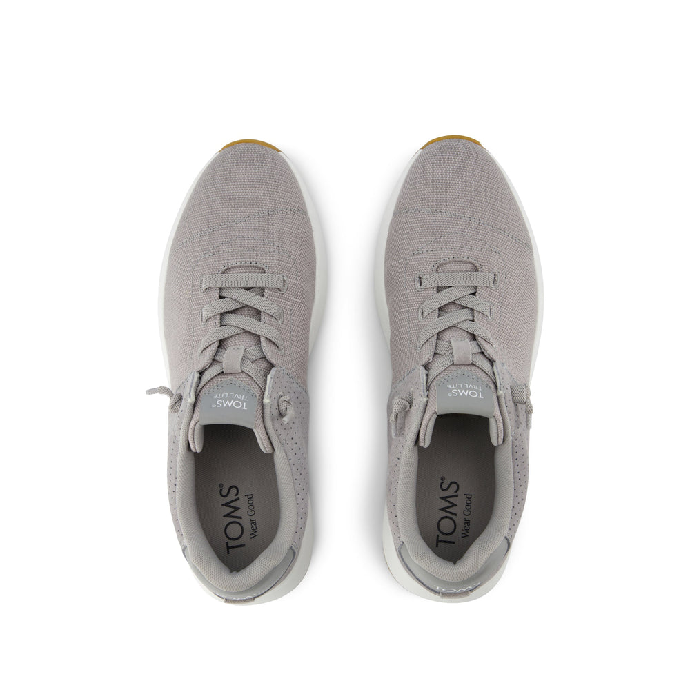 Trvl Lite Cabrillo Water Repellent Drizzle Grey Legacy Canvas And Perforated Suede Sneaker - Toms US