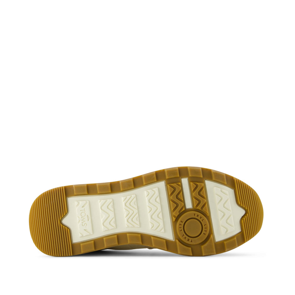 TRVL LITE Retro Runner Water Repellent Almond Twill and Leather Sneaker - Toms online
