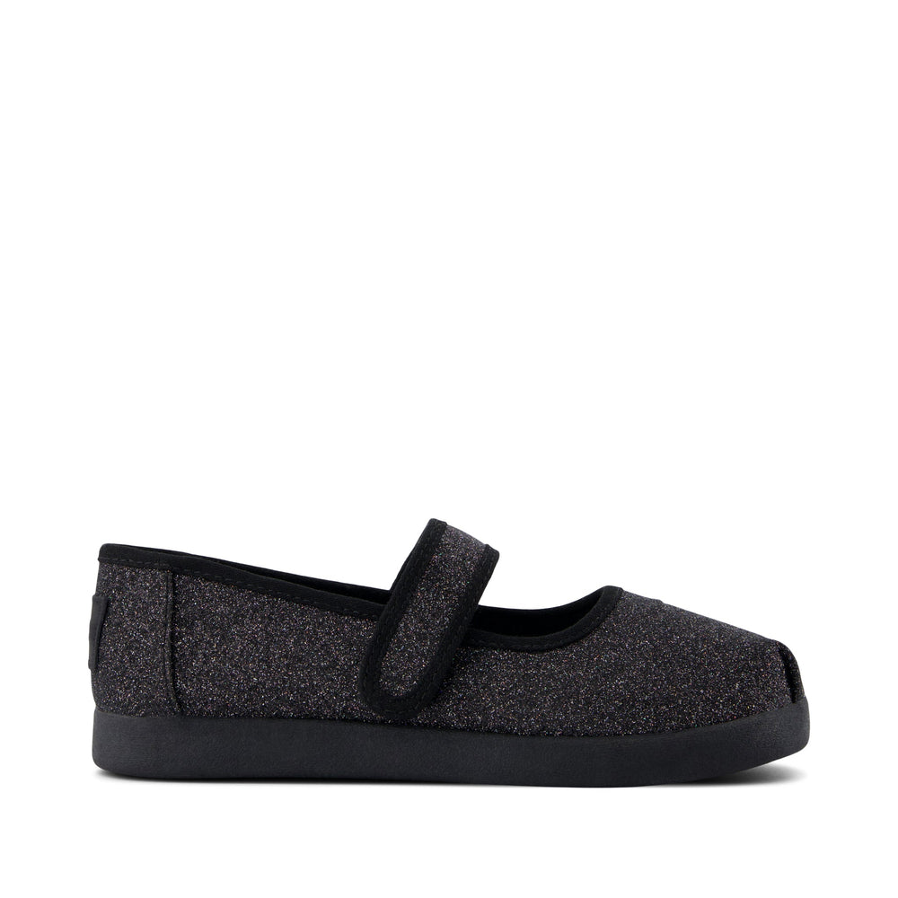 Nora Mary Jane Black Iridescent Glimmer Kids Shoe - Toms online