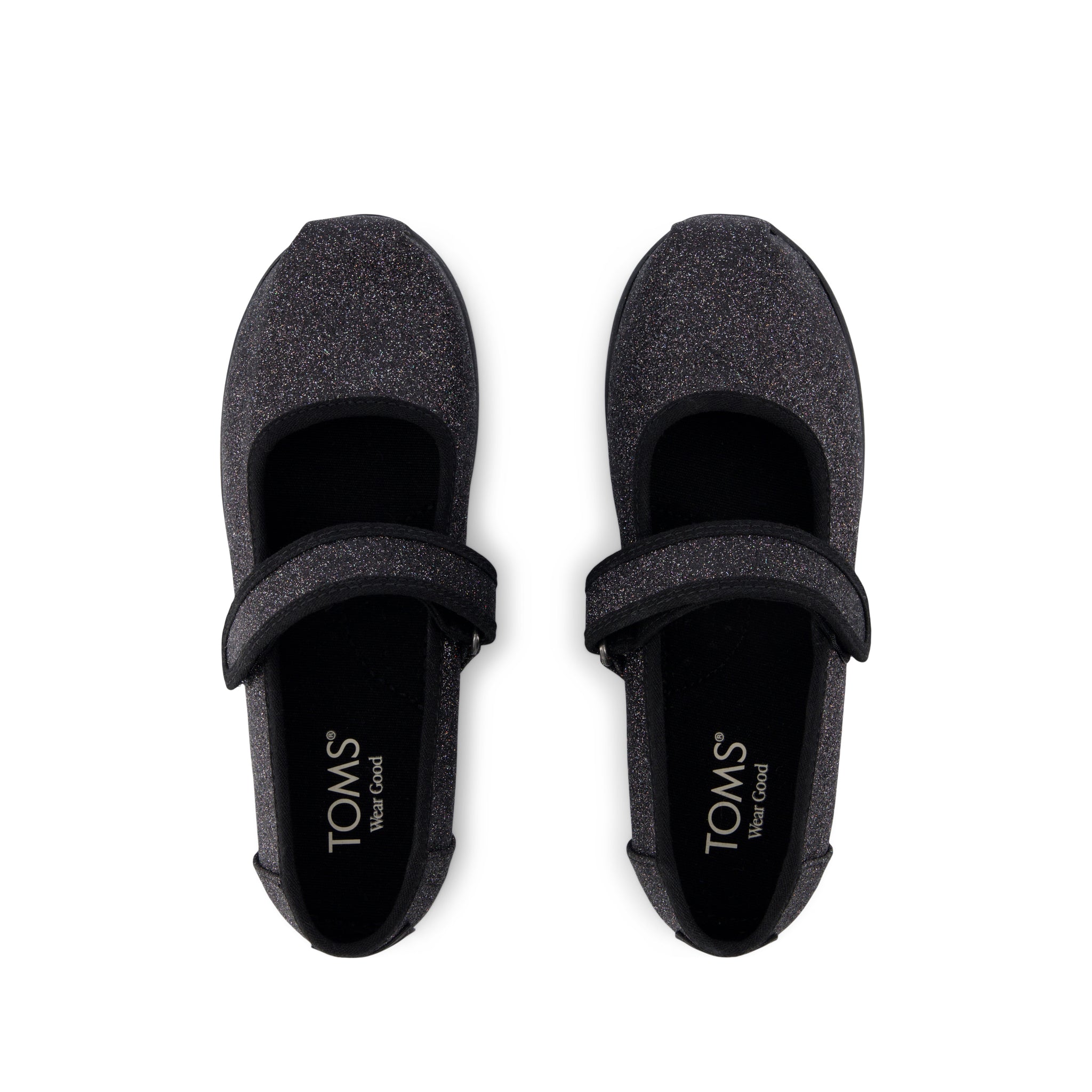 Nora Mary Jane Black Iridescent Glimmer Kids Shoe - Toms online