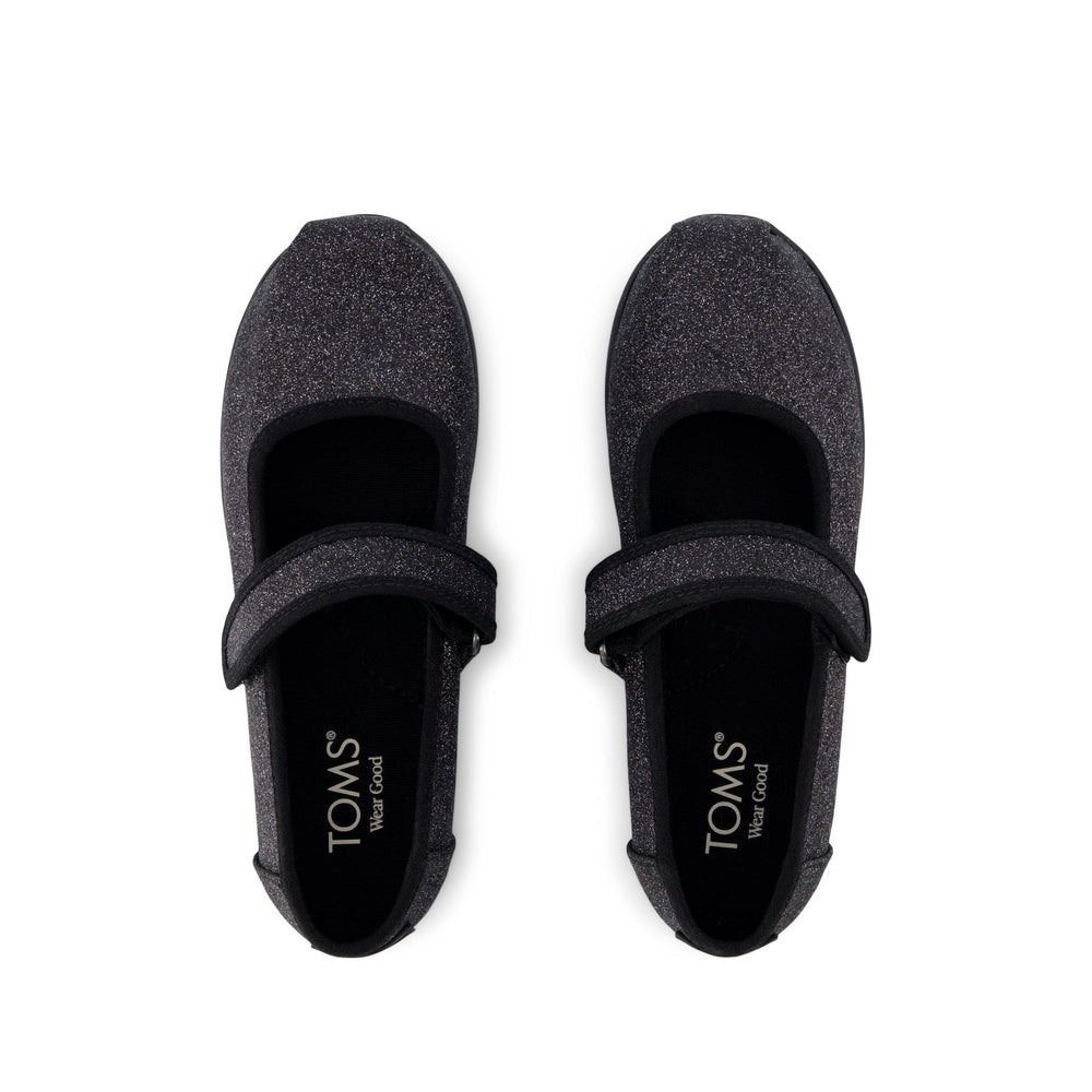 Nora Mary Jane Black Iridescent Glimmer Kids Shoe - Toms online
