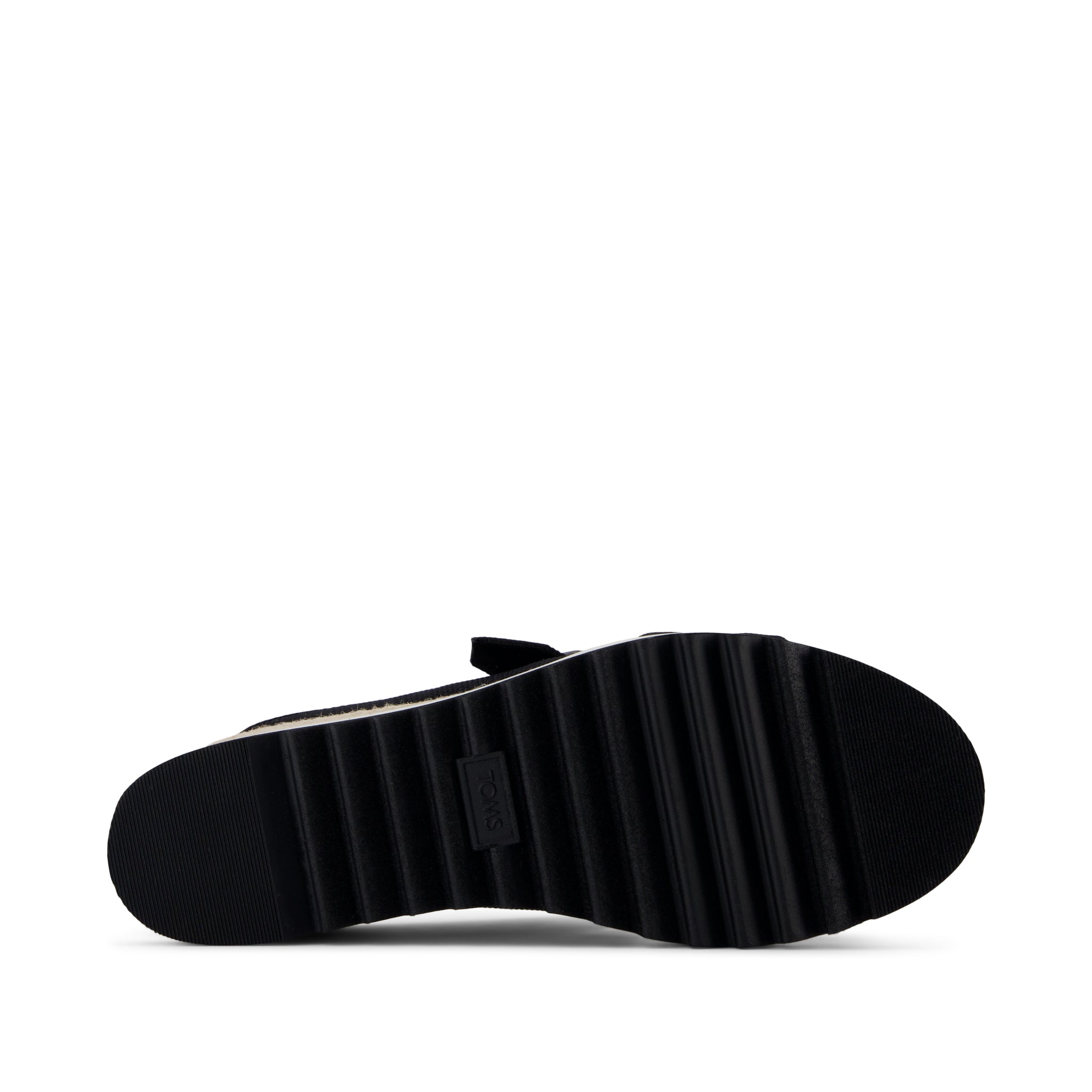 Diana Mule Buckle Wedge Sandal Black Heavy Canvas - Toms online