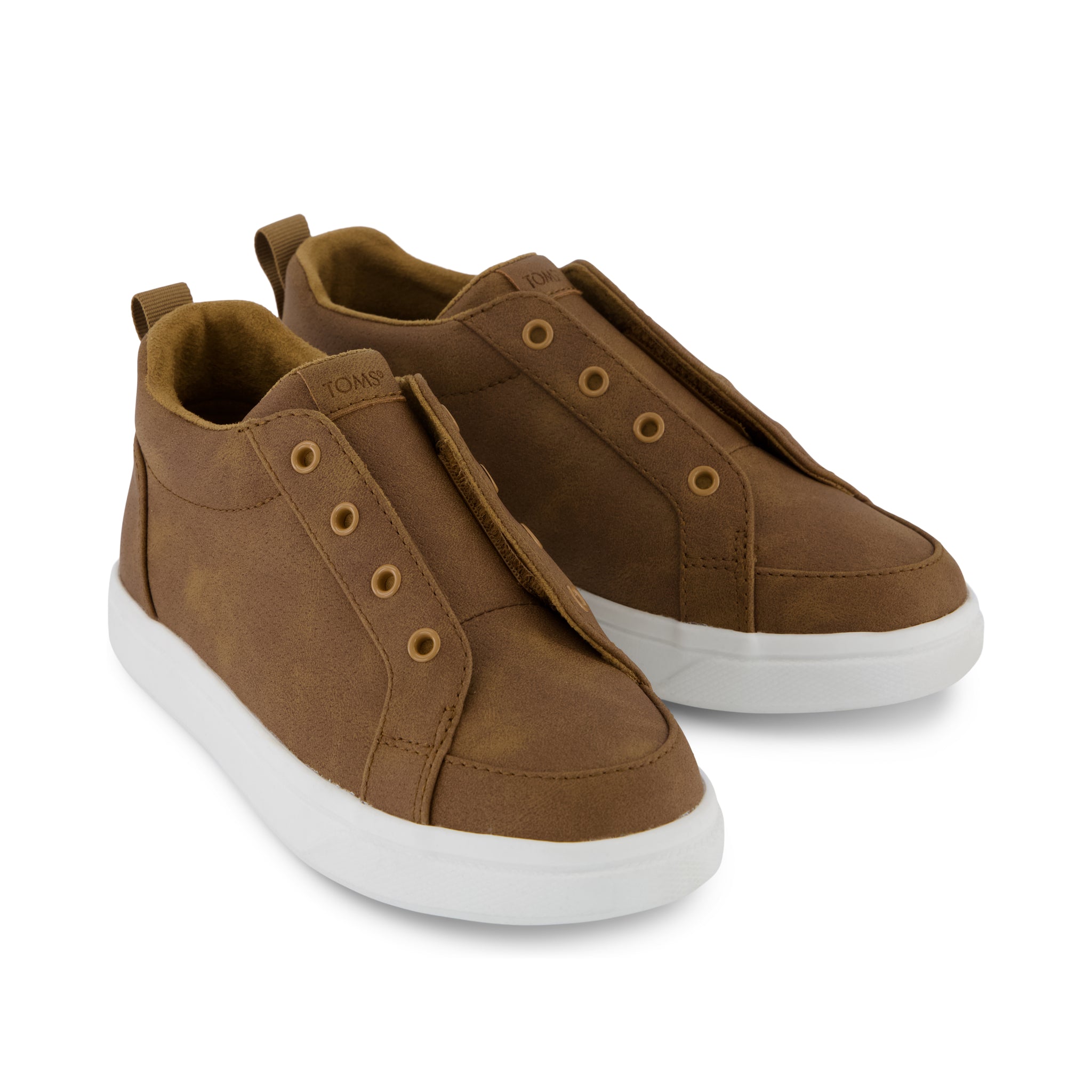 Kids Shoe Cruz Mid Kids Slip On Shoe Toffee Microsuede - Toms sale