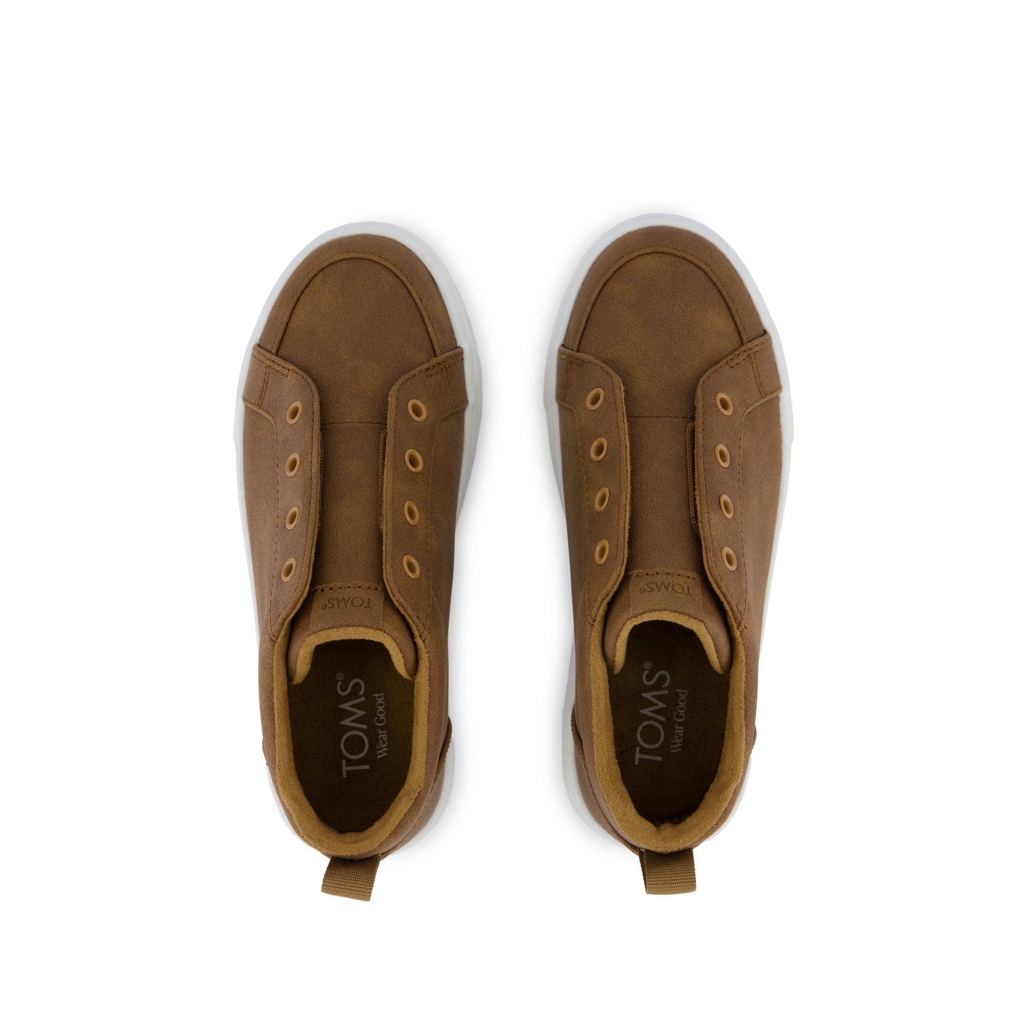 Kids Shoe Cruz Mid Kids Slip On Shoe Toffee Microsuede - Toms sale
