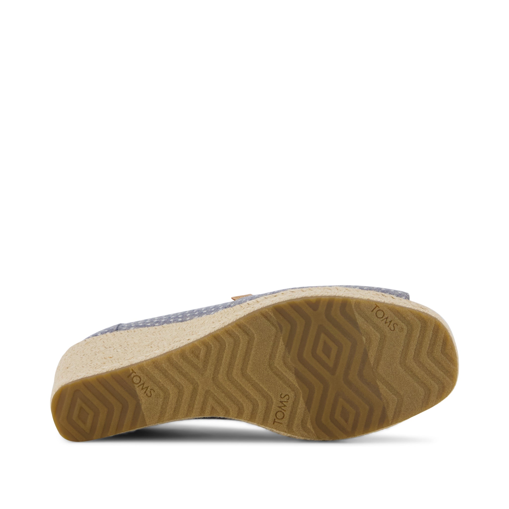 Essential Wedge Niagara Mist Chambray Dot - Toms on sale