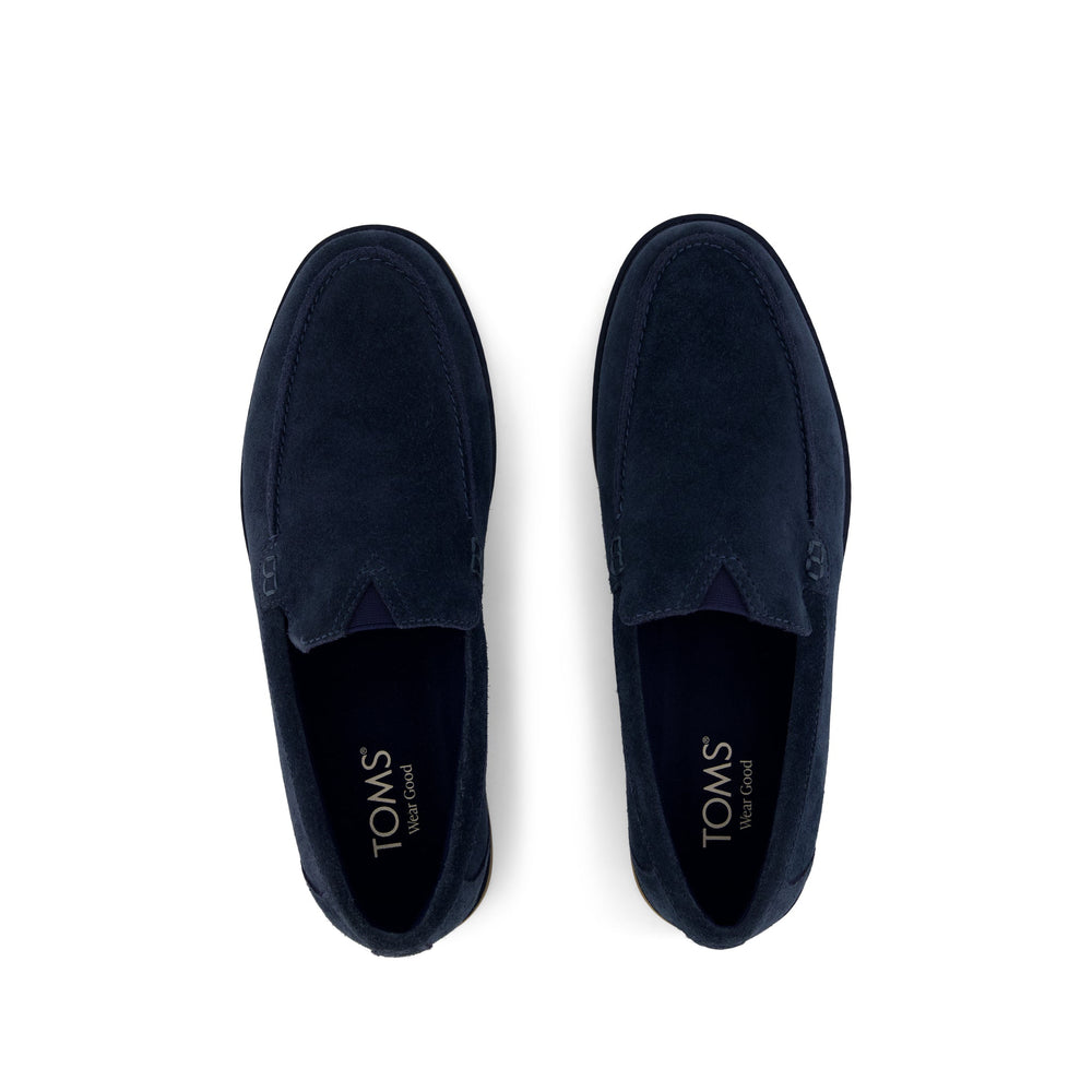 Marcos Loafer Navy Suede - Toms on sale