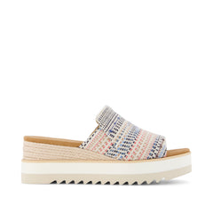 Diana Mule Wedge Sandal Global Stripes - Toms discount