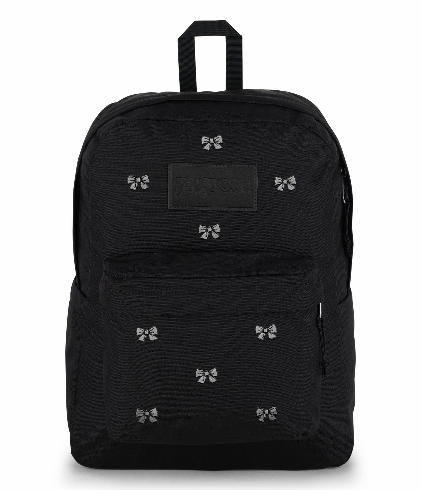 Embroidered Bows Black