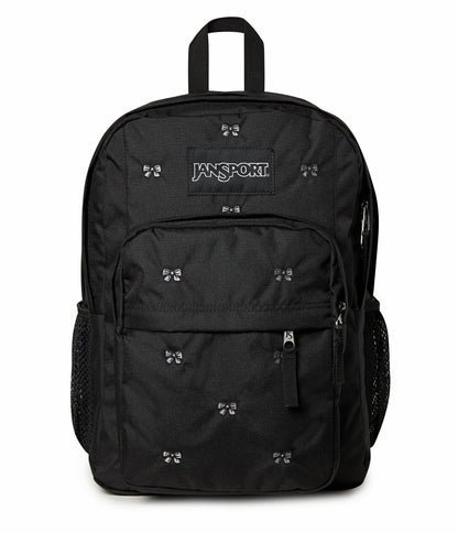 Embroidered Bows Black