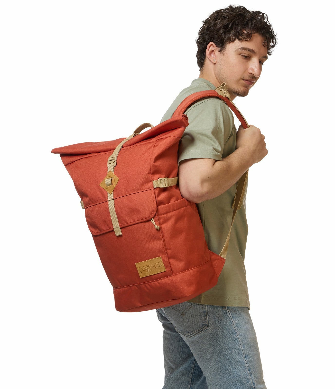 JanSport Hatchet Rolltop - Dune Red