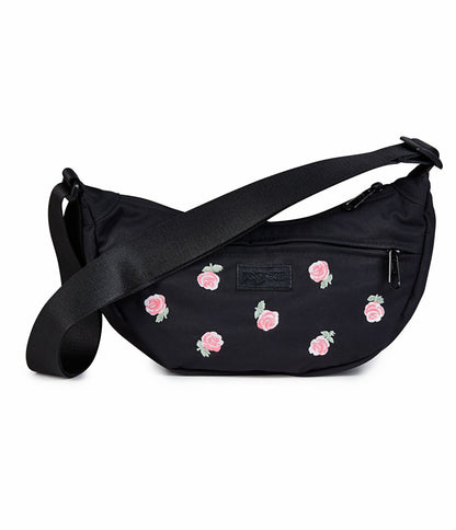 JanSport Unphased Crossbody Small FX - Just A Rose Embroidery Black