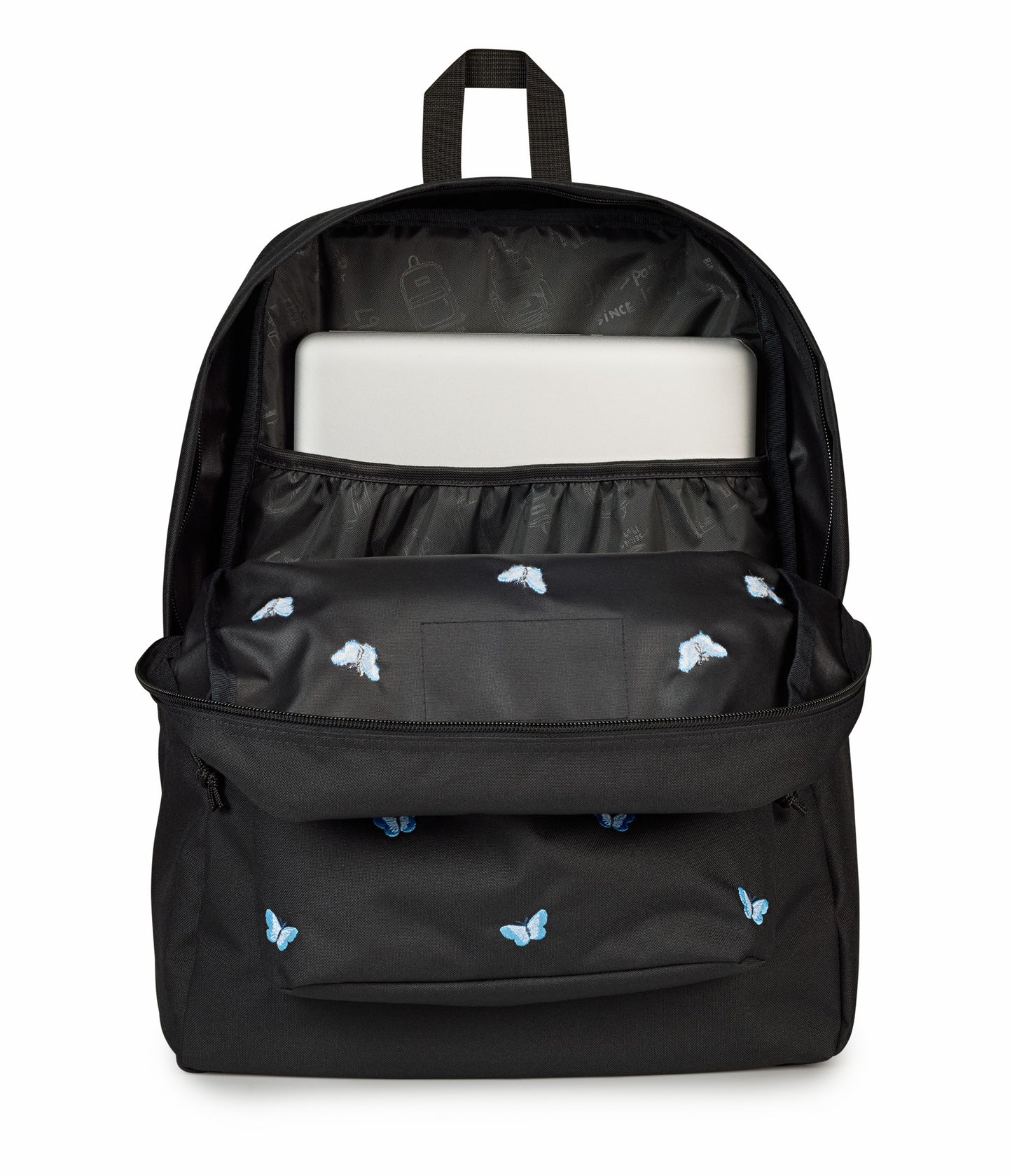 JanSport SuperBreak® Plus Midnight Butterflies Set - Tiny Butterflies Black