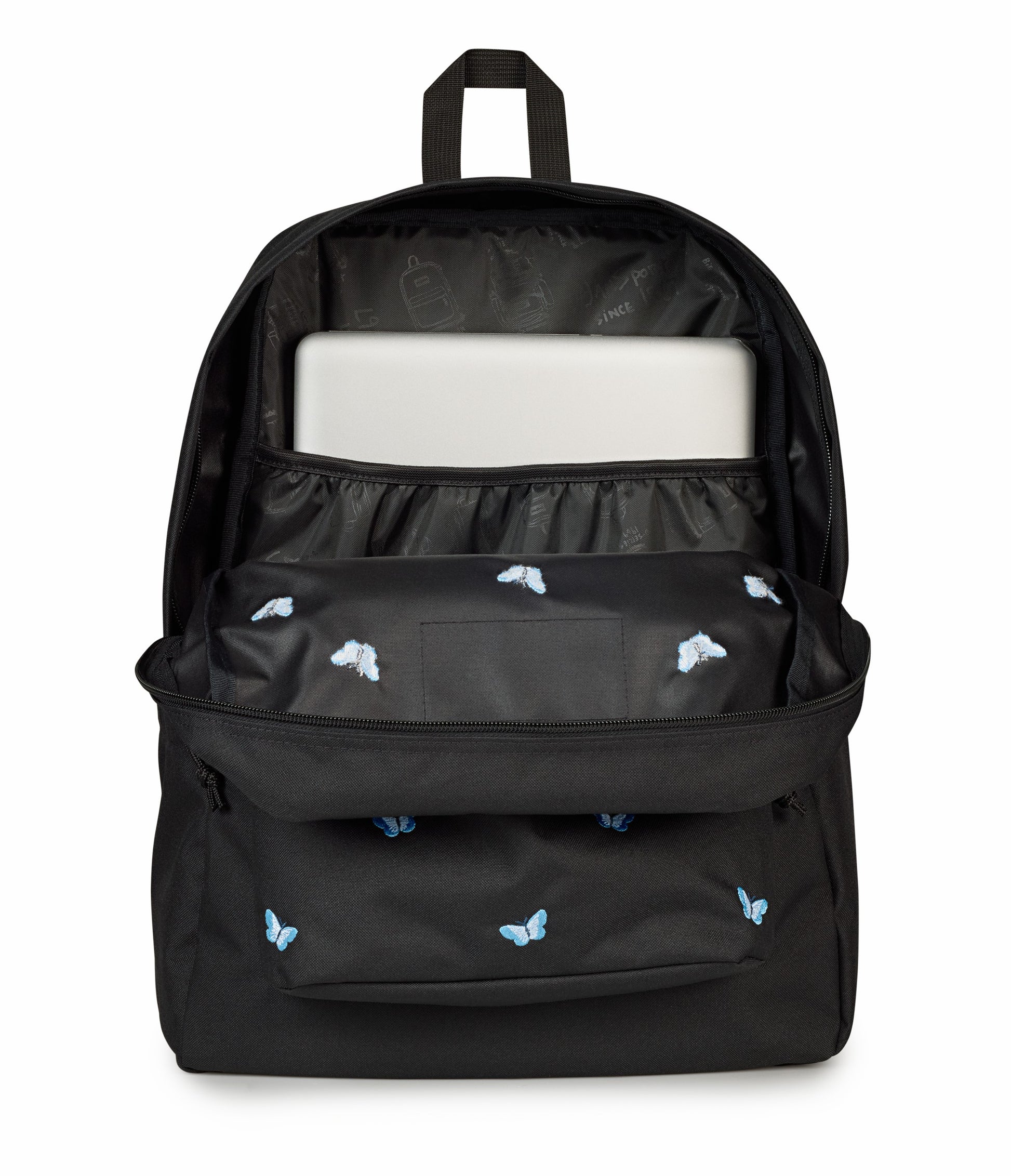 JanSport SuperBreak® Plus Midnight Butterflies Set - Tiny Butterflies Black