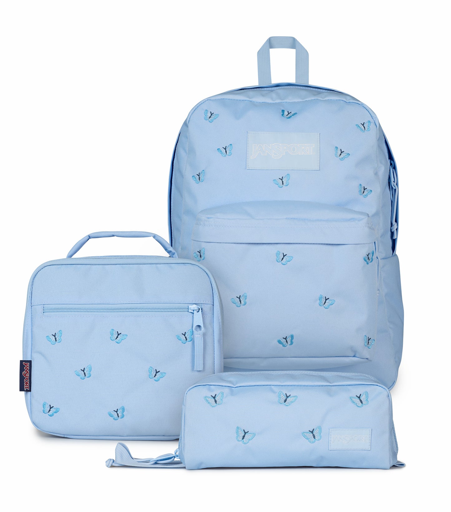 JanSport SuperBreak® Plus Tiny Butterflies Set - Tiny Butterflies Blue