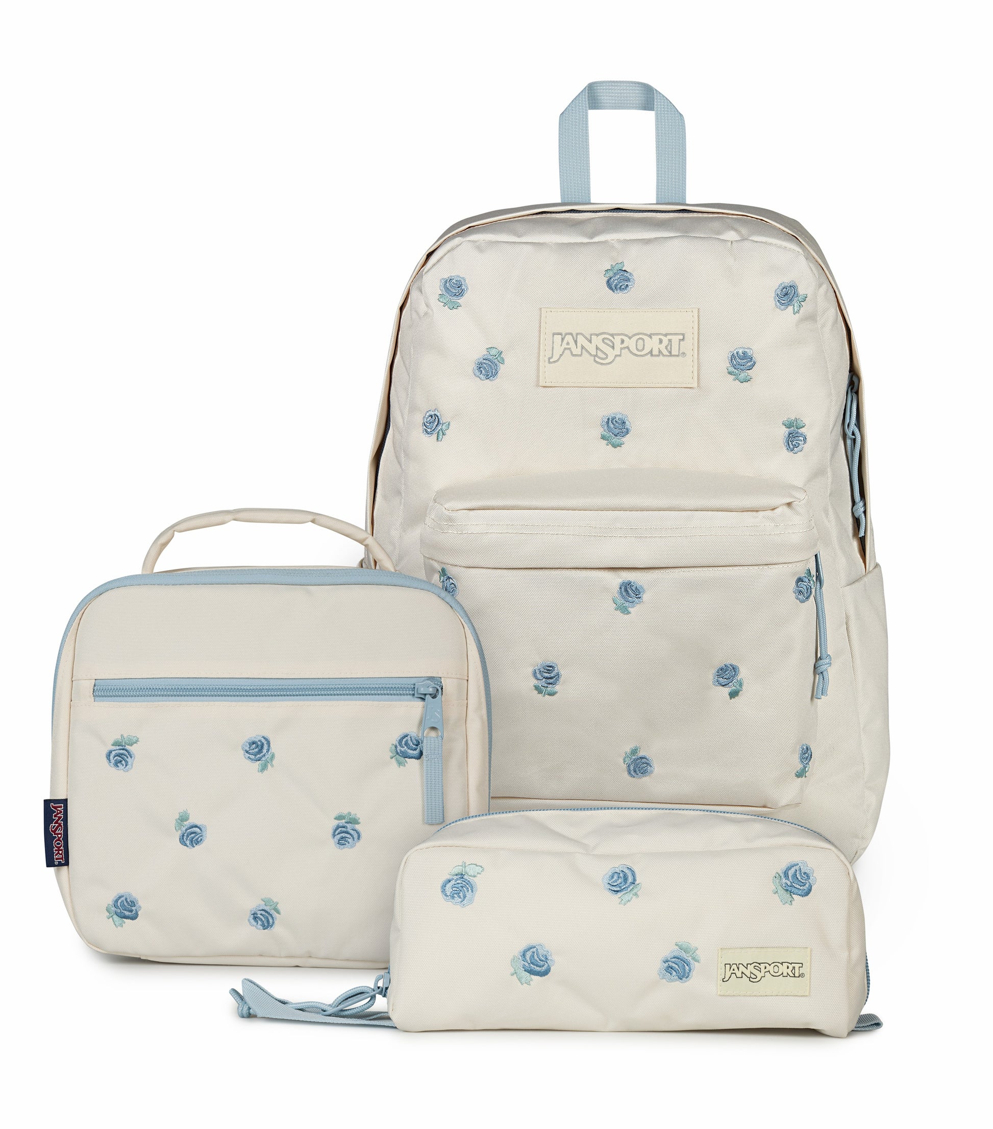 JanSport SuperBreak® Plus Soft Essentials Set - Just A Rose Embroidery Moon Flower