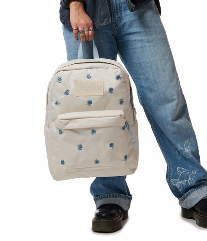 JanSport SuperBreak® Plus Soft Essentials Set - Just A Rose Embroidery Moon Flower