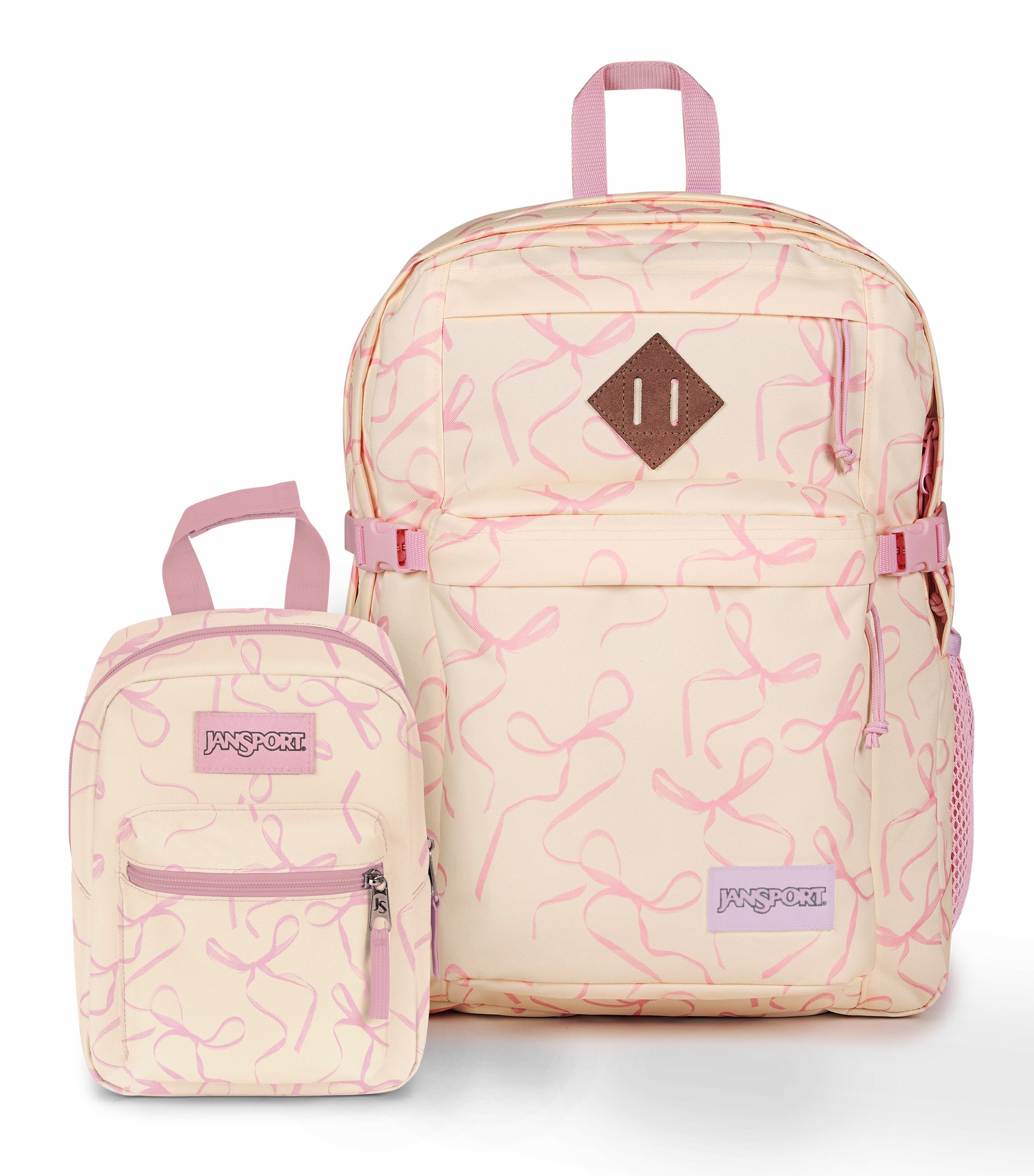 JanSport Main Campus Rows Of Bows Set - Rows of Bows Pink Ice