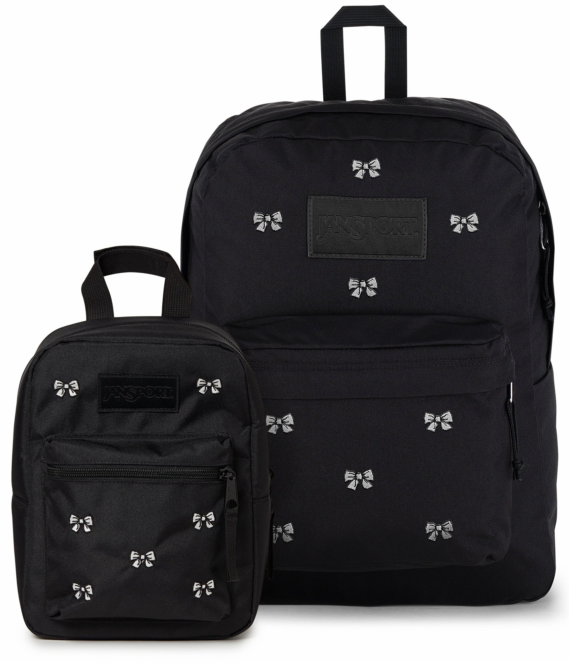JanSport SuperBreak® Plus Embroidered Bows Black Set