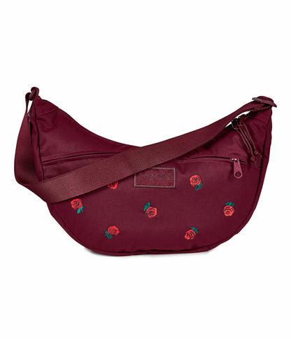 JanSport Unphased Crossbody Large FX - Just A Rose Embroidery Cherry Lacquer