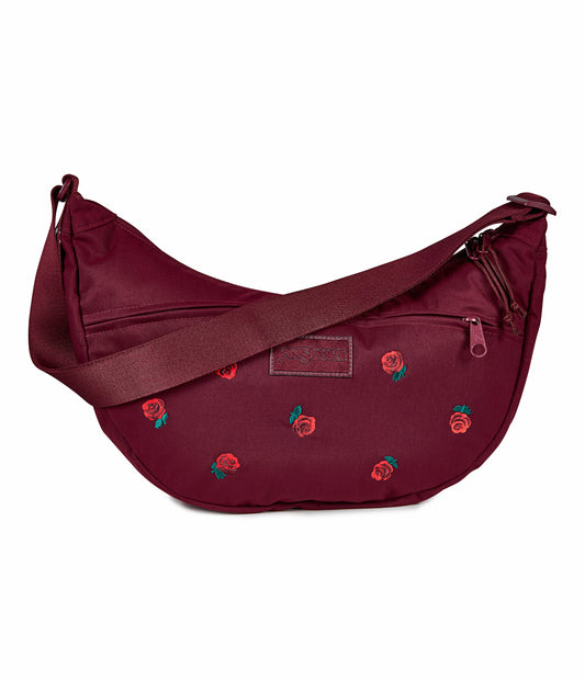 JanSport Unphased Crossbody Large FX - Just A Rose Embroidery Cherry Lacquer