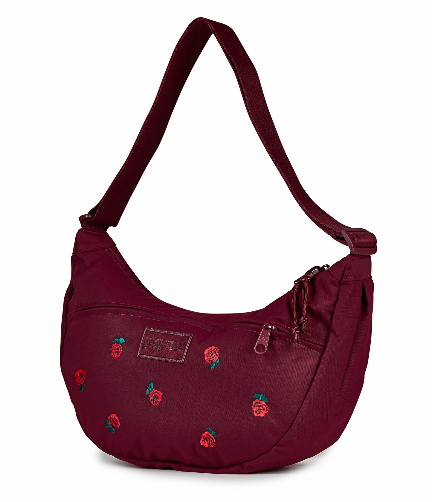 JanSport Unphased Crossbody Large FX - Just A Rose Embroidery Cherry Lacquer