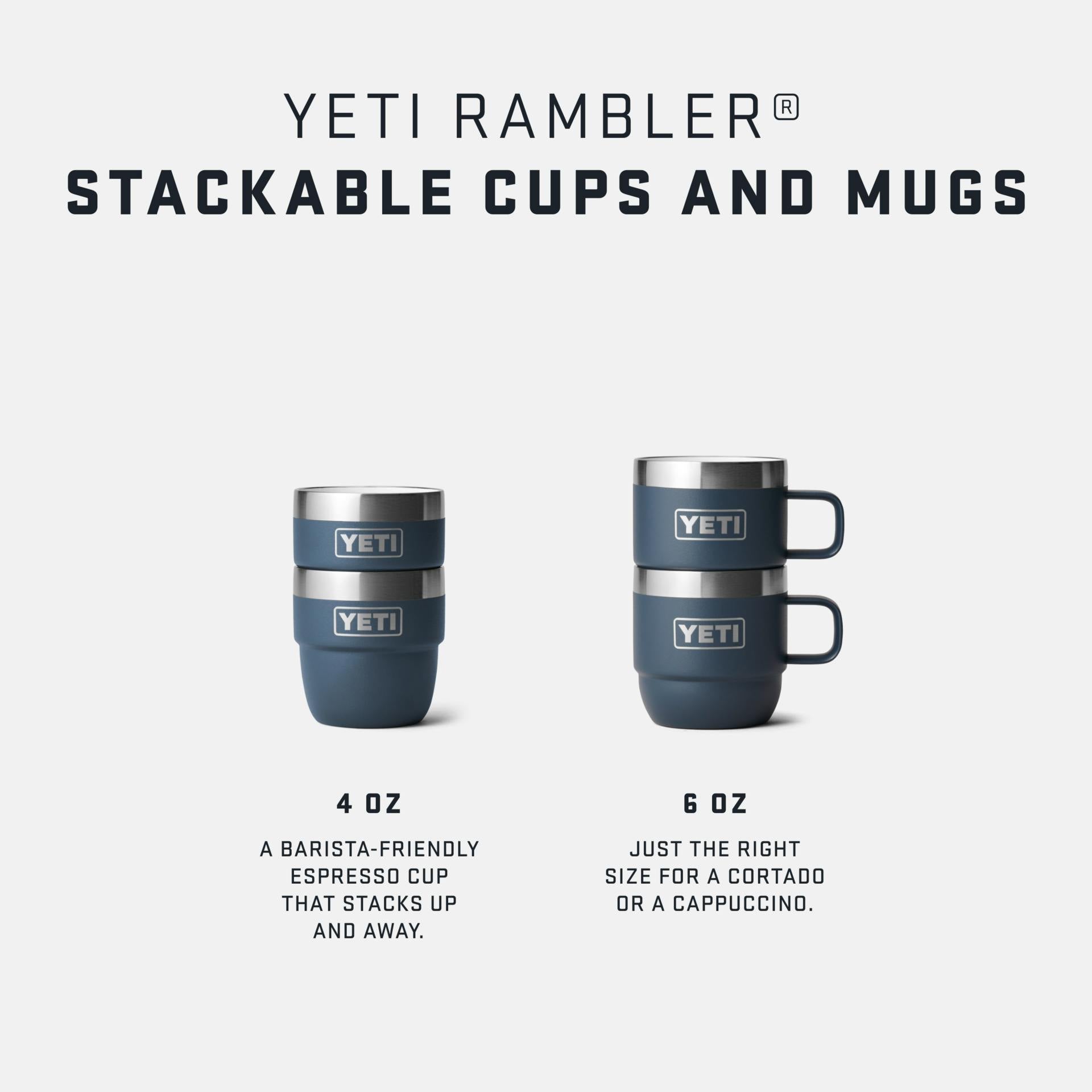 4 OZ STACKABLE CUPS