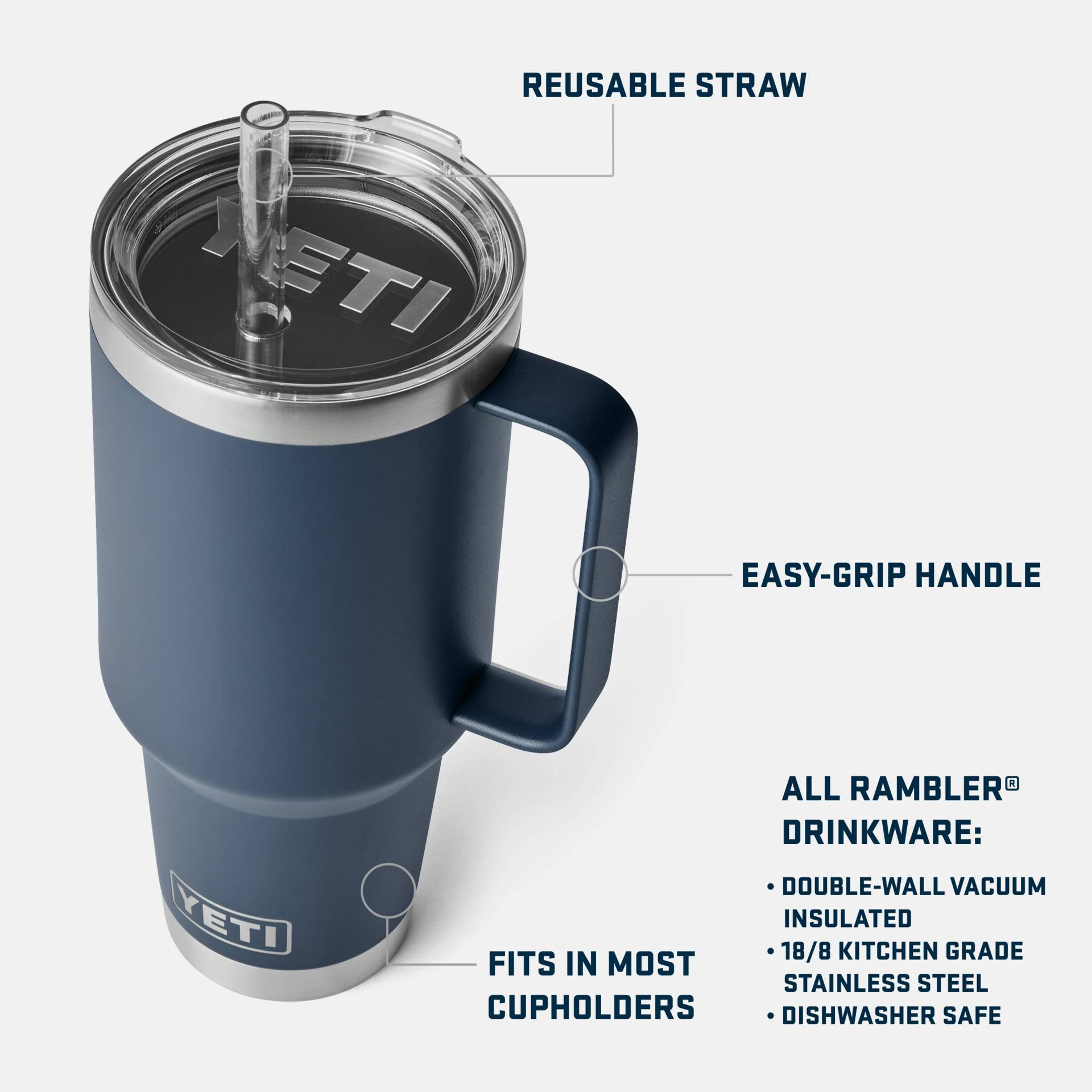 42 OZ STRAW MUG